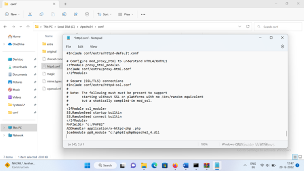PHP Installation on Windows11