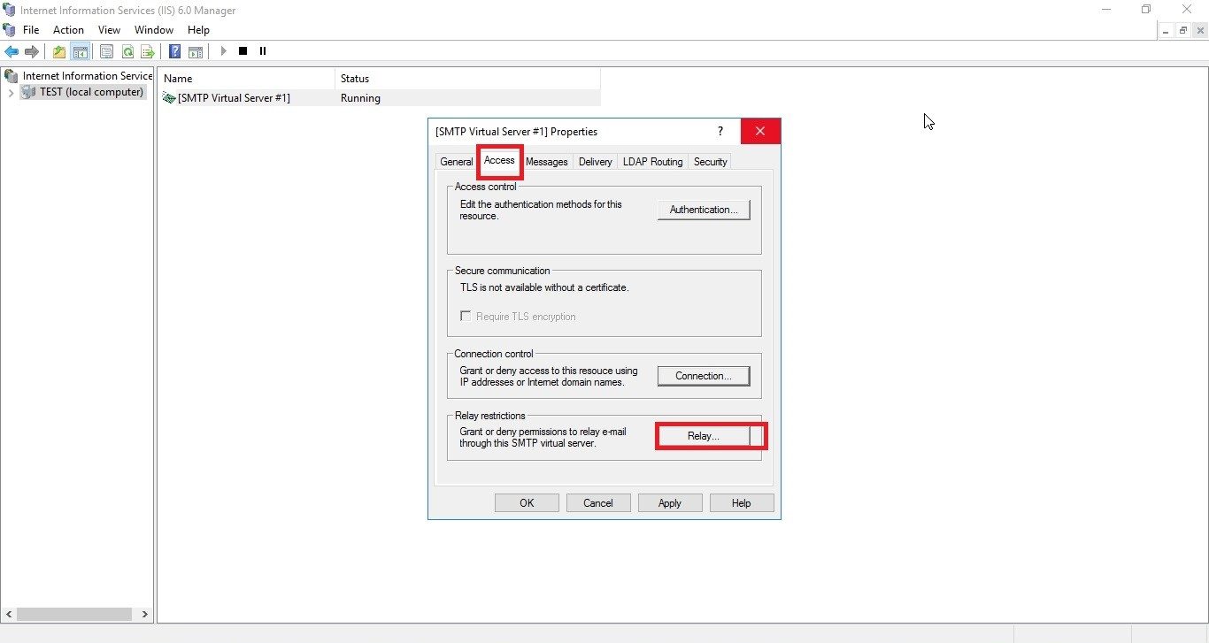 Step by step tutorial on how to configure SMTP server in Windows server 2016 20
