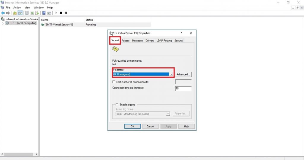 Step by step tutorial on how to configure SMTP server in Windows server 2016 15