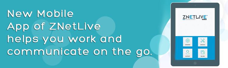 ZNetLive launches new Mobile App to help users work better, faster and communicate on the go
