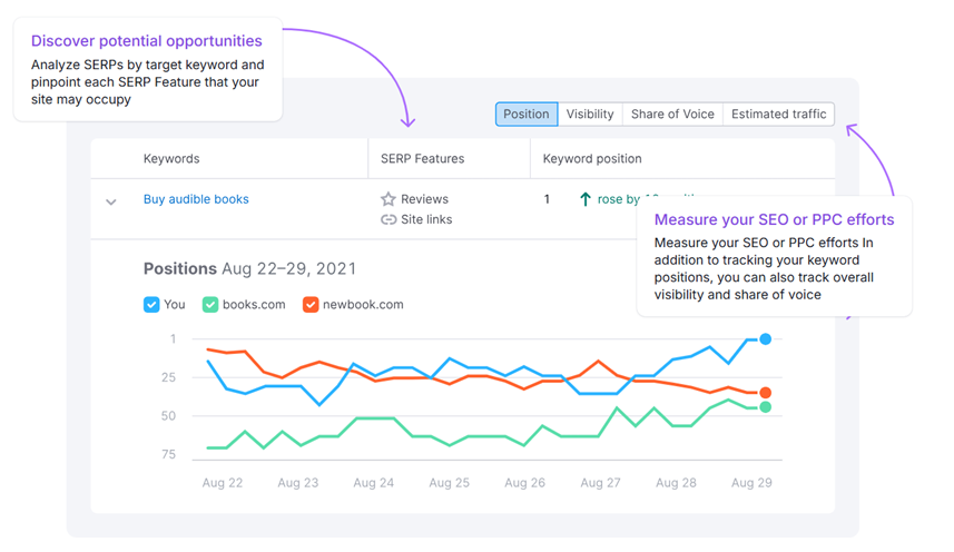 Keyword Position tracking tool