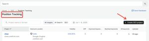 Position Tracking - Keyword Rank Tracker Tool