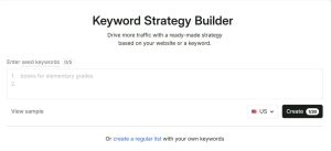 Semrush Keyword Strategy Builder