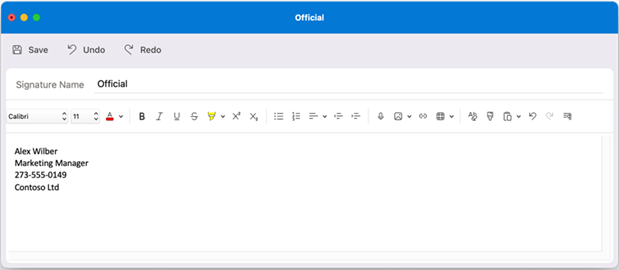 How to add signature in Outlook